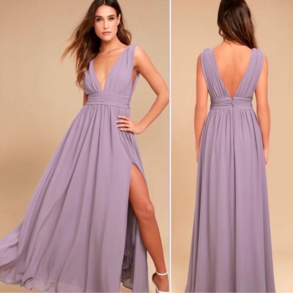 NWT Lulus Flowy Romantic Heavenly Hues Maxi Dress